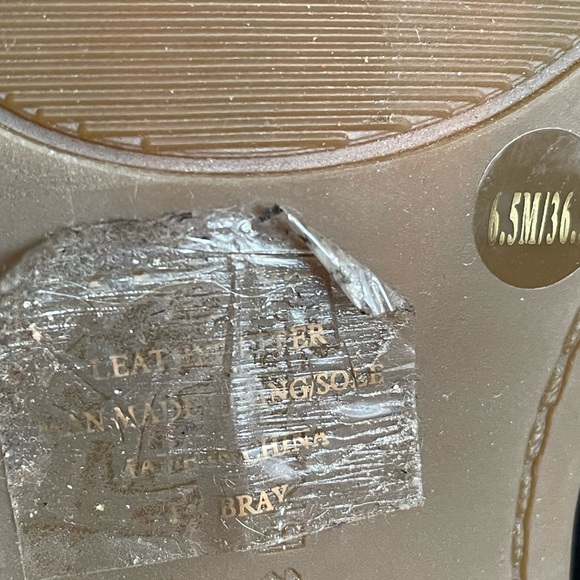 Lucky Brand Bray Black Leather Open Toe Sling Back Shoe Bootie Sz 6.5 - Picture 9 of 9